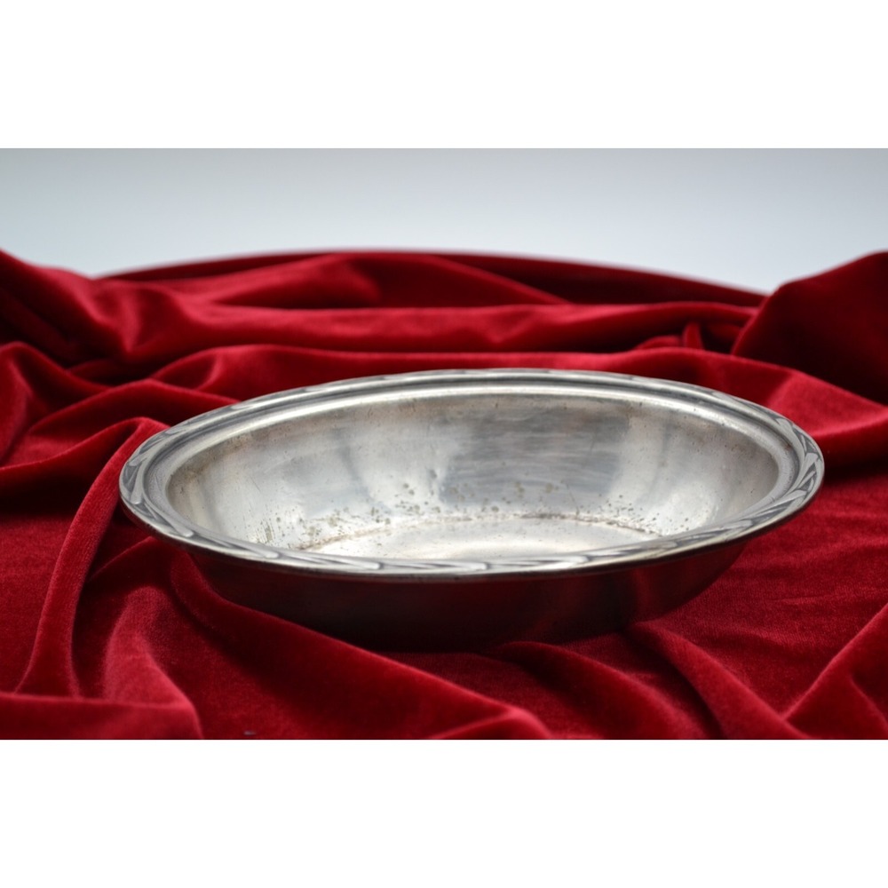 Hotel‎ Edison New York Silver Plated Dish 7in International Silver Co 05036 Oval